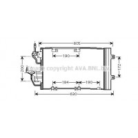 OL5454D AVA QUALITY COOLING Конденсатор кондиціонера