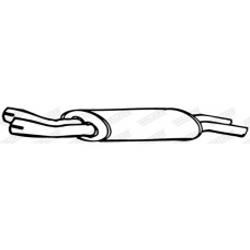 16013 WALKER Глушник вихлопних газів кінцевий