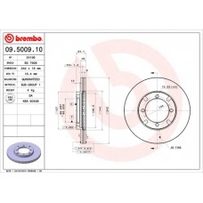 09.5009.10 BREMBO Гальмівний диск