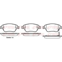 0858.31 REMSA Комплект гальмівних колодок дисковий гальм