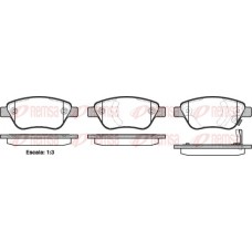 0858.31 REMSA Комплект гальмівних колодок дисковий гальм