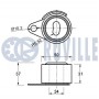 540078 RUVILLE Натяжний ролик ремінь ГРМ