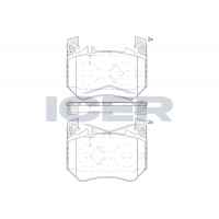 182439 ICER Комплект гальмівних колодок дисковий гальм