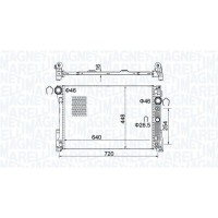 350213163300 MAGNETI MARELLI Радіатор охолодження двигуна