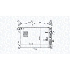 350213163300 MAGNETI MARELLI Радіатор охолодження двигуна