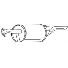 75698 SIGAM Глушник вихлопних газів кінцевий