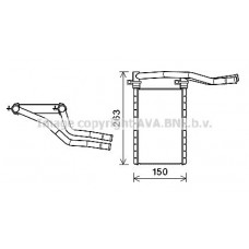 SZA6146 AVA QUALITY COOLING Теплообмінник обігрів салону