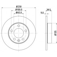 8DD 355 105-411 HELLA PAGID Гальмівний диск
