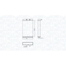 350218402000 MAGNETI MARELLI Теплообмінник обігрів салону