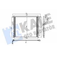 358230 KALE OTO RADYATÖR Конденсатор кондиціонера