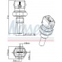 207041 NISSENS Датчик температура охолоджувальної рідини