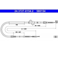 24.3727-0154.2 ATE Тросик, cтояночный тормоз