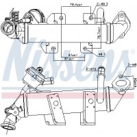 989287 NISSENS Радіатор рециркуляція ОГ