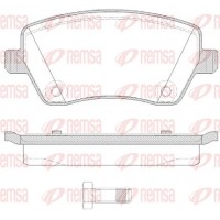 0987.22 REMSA КомплеК т гальмівних колодок, дискове гальмо