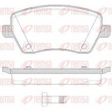 0987.22 REMSA КомплеК т гальмівних колодок, дискове гальмо