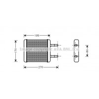 HY6061 AVA QUALITY COOLING Теплообмінник обігрів салону