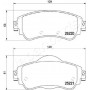 PA-0614AF JAPANPARTS КомплеК т гальмівних колодок, дискове гальмо