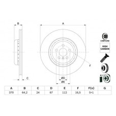 0 986 479 G99 BOSCH Гальмівний диск