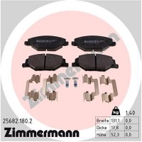 25682.180.2 ZIMMERMANN Комплект гальмівних колодок дисковий гальм