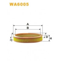 WA6005 WIX FILTERS Повітряний фільтр