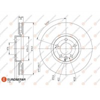 1618886680 EUROREPAR Гальмівний диск