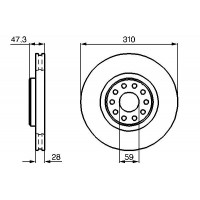 0 986 478 669 BOSCH Гальмівний диск