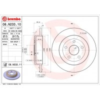 08.N233.11 BREMBO Гальмівний диск