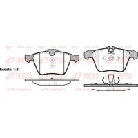 1217.00 REMSA Комплект гальмівних колодок дисковий гальм