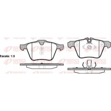 1217.00 REMSA Комплект гальмівних колодок дисковий гальм