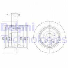 BG3969 DELPHI Гальмівний диск
