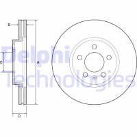 BG4965C DELPHI Гальмівний диск