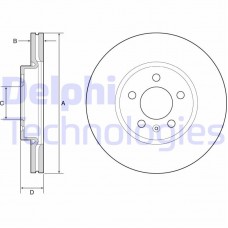BG4965C DELPHI Гальмівний диск