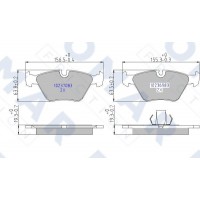 FO 636981 FOMAR Friction Комплект гальмівних колодок дисковий гальм