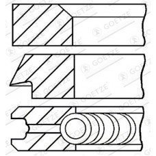 08-439600-00 GOETZE ENGINE Комплект поршневих кілець