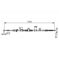 1 987 482 571 BOSCH Тросик, cтояночный тормоз