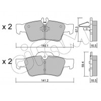 822-568-0 CIFAM КомплеК т гальмівних колодок, дискове гальмо