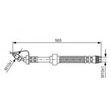 1 987 476 906 BOSCH Гальмівний шланг