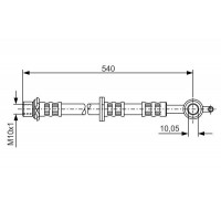 1 987 476 837 BOSCH Гальмівний шланг