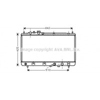 MZ2167 AVA QUALITY COOLING Радіатор охолодження двигуна