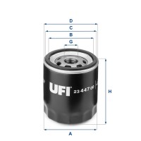 23.447.00 UFI Масляний фільтр