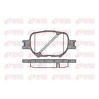 0742.00 REMSA Комплект гальмівних колодок дисковий гальм