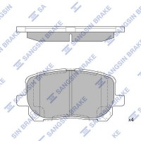 SP1373 Hi-Q Комплект гальмівних колодок дисковий гальм