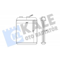 346680 KALE OTO RADYATÖR Теплообмінник обігрів салону
