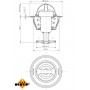 725109 NRF Термостат охолоджувальна рідина