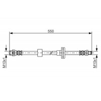 1 987 481 056 BOSCH Гальмівний шланг