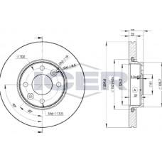 78BD7795-2 ICER Гальмівний диск
