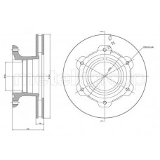 23-1698 METELLI Гальмівний диск