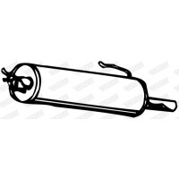 06238 WALKER Глушник вихлопних газів кінцевий