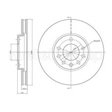 23-0608C METELLI Гальмівний диск