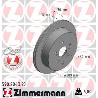 590.2843.20 ZIMMERMANN Гальмівний диск